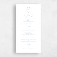 Blue Wedding Menu - Korina