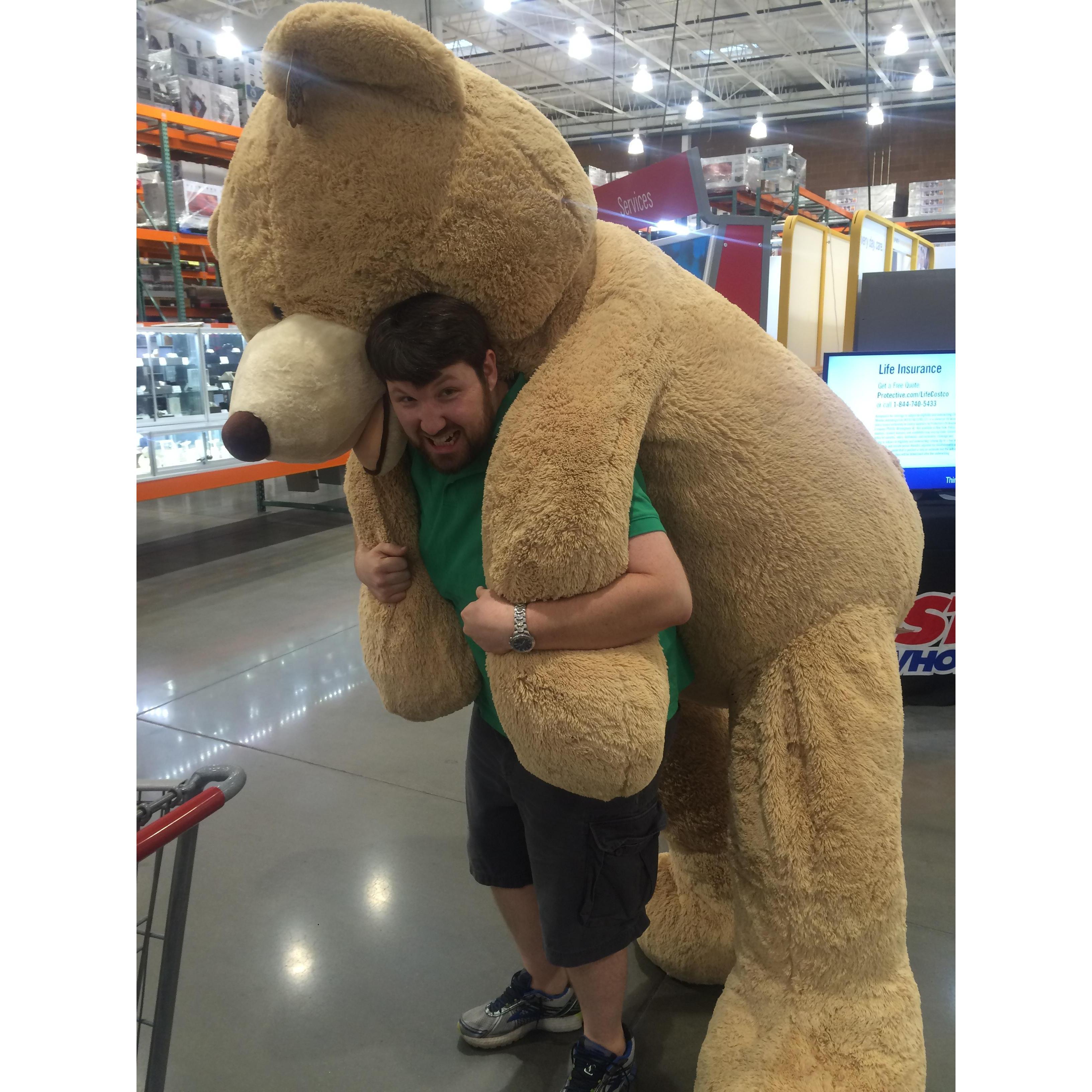 A bear that was the right size for Michael.