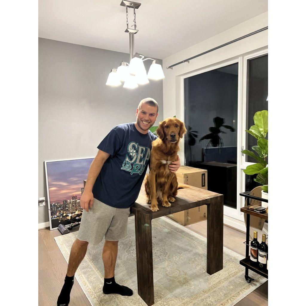 Jax helps us build our new dining table