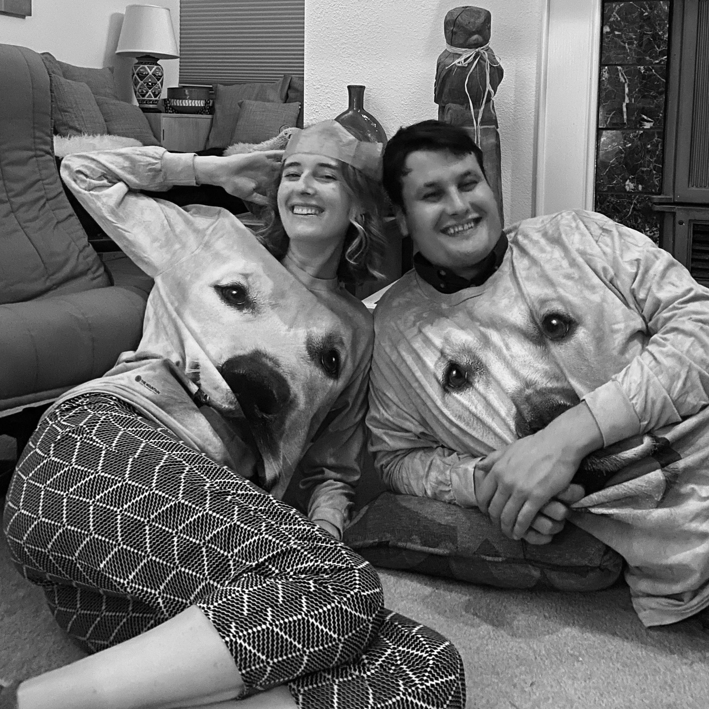 New Years Eve with matching dog shirts (thanks to Nona's mom!) and the night they first said "I Love You" under the stars in Bodega Bay, CA