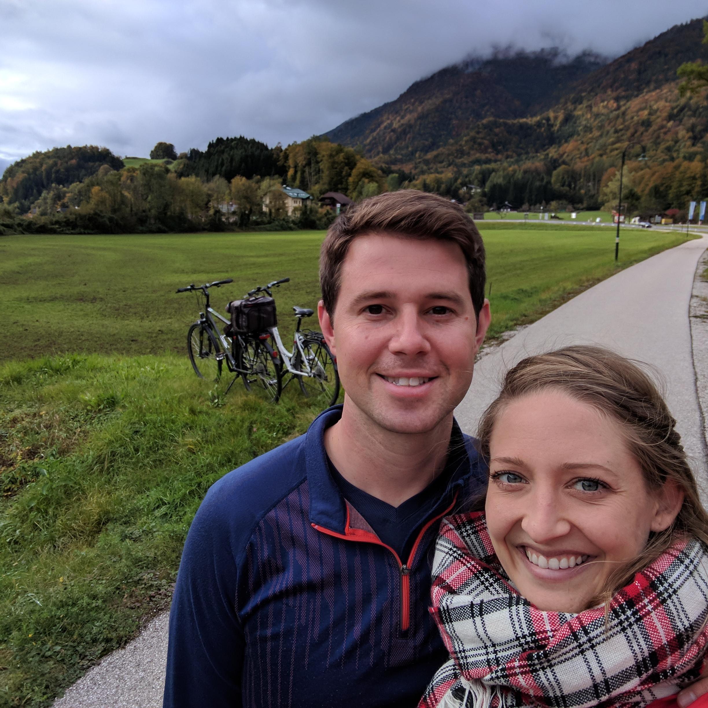 Riding bikes on a cloudy day in Austria.
Strobl, Austria 2017