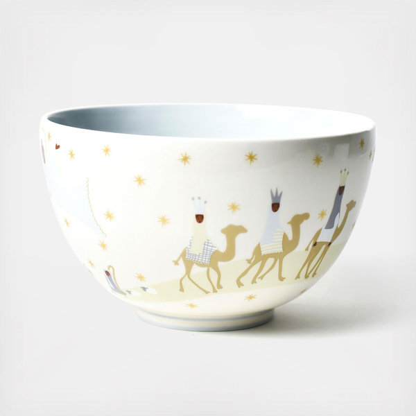 Coton Colors by Laura Johnson O Holy Night Footed Bowl - Thumbnail 5
