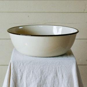 Enamel Sourdough Bowl - Light Cream