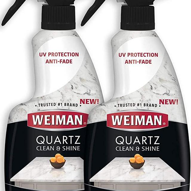 Weiman Quartz Countertop Cleaner and Polish (2 Pack) Clean and Shine Your Quartz Countertops Islands and Stone Surfaces with Ultra Violet Protection