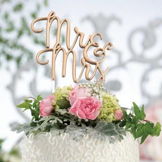 Mr. & Mrs. Wedding Cake Topper