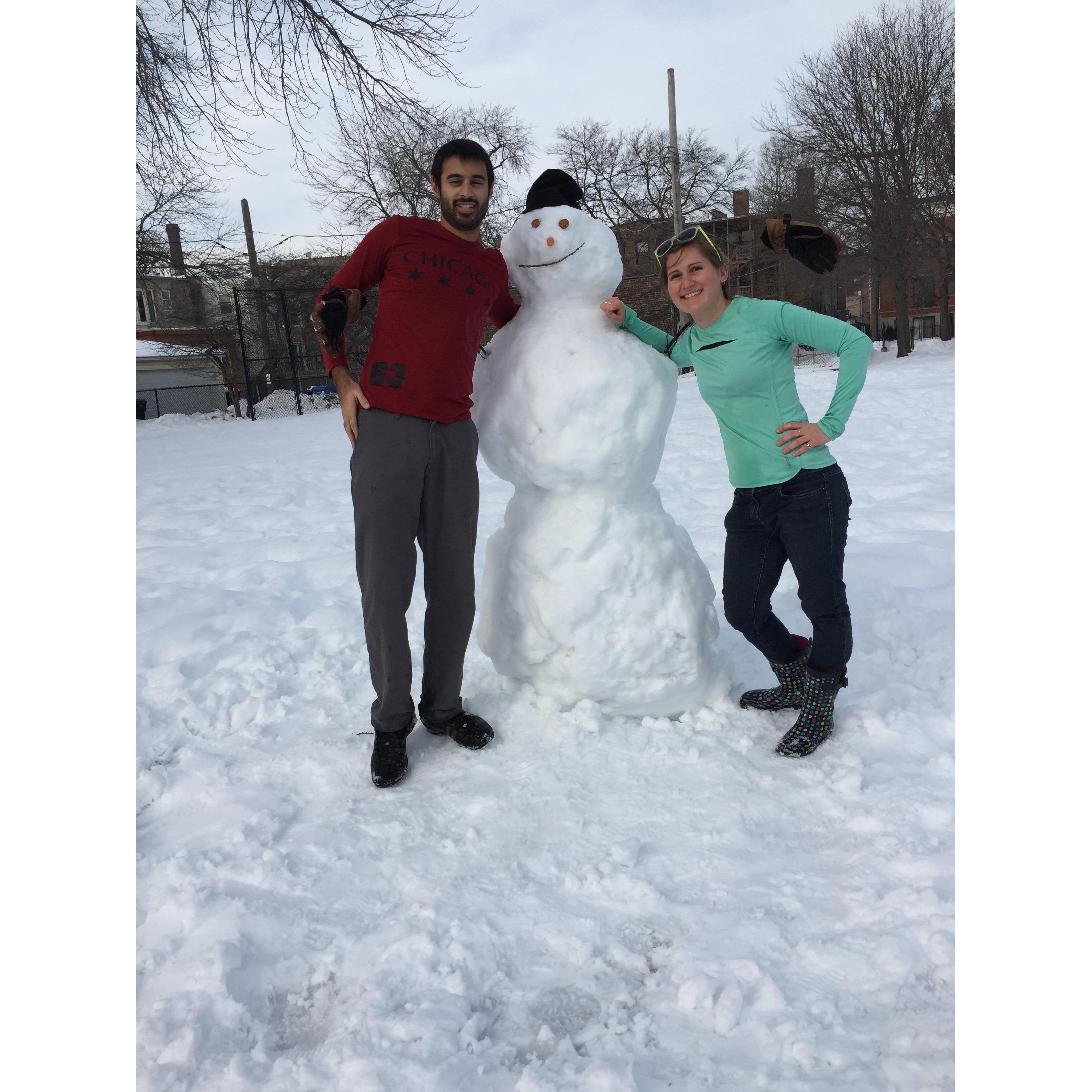A second, better snowperson