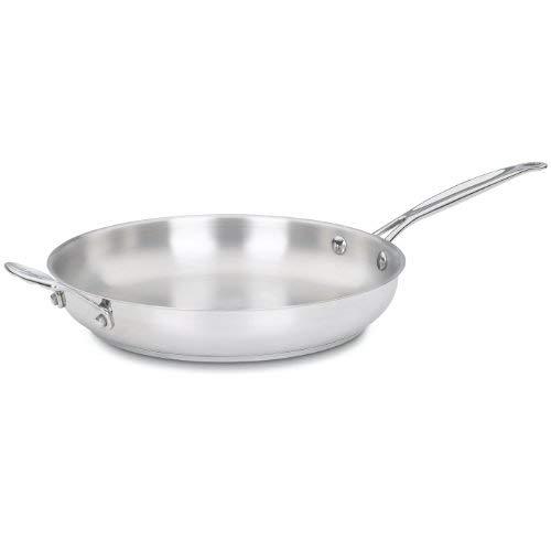 Cuisinart 722-30H Chef's Classic Stainless 12-Inch Open Skillet with Helper Handle