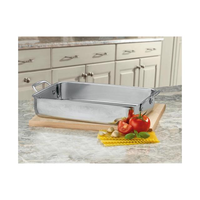 Cuisinart® Chef's Classic™ Stainless Steel 14" Lasagna Pan with Roasting Rack