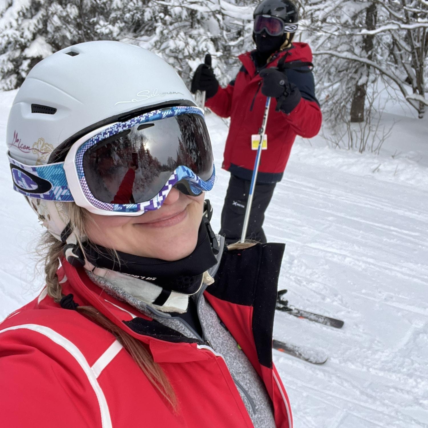 Teaching Ramazan how to ski in Canada ⛷️🎿