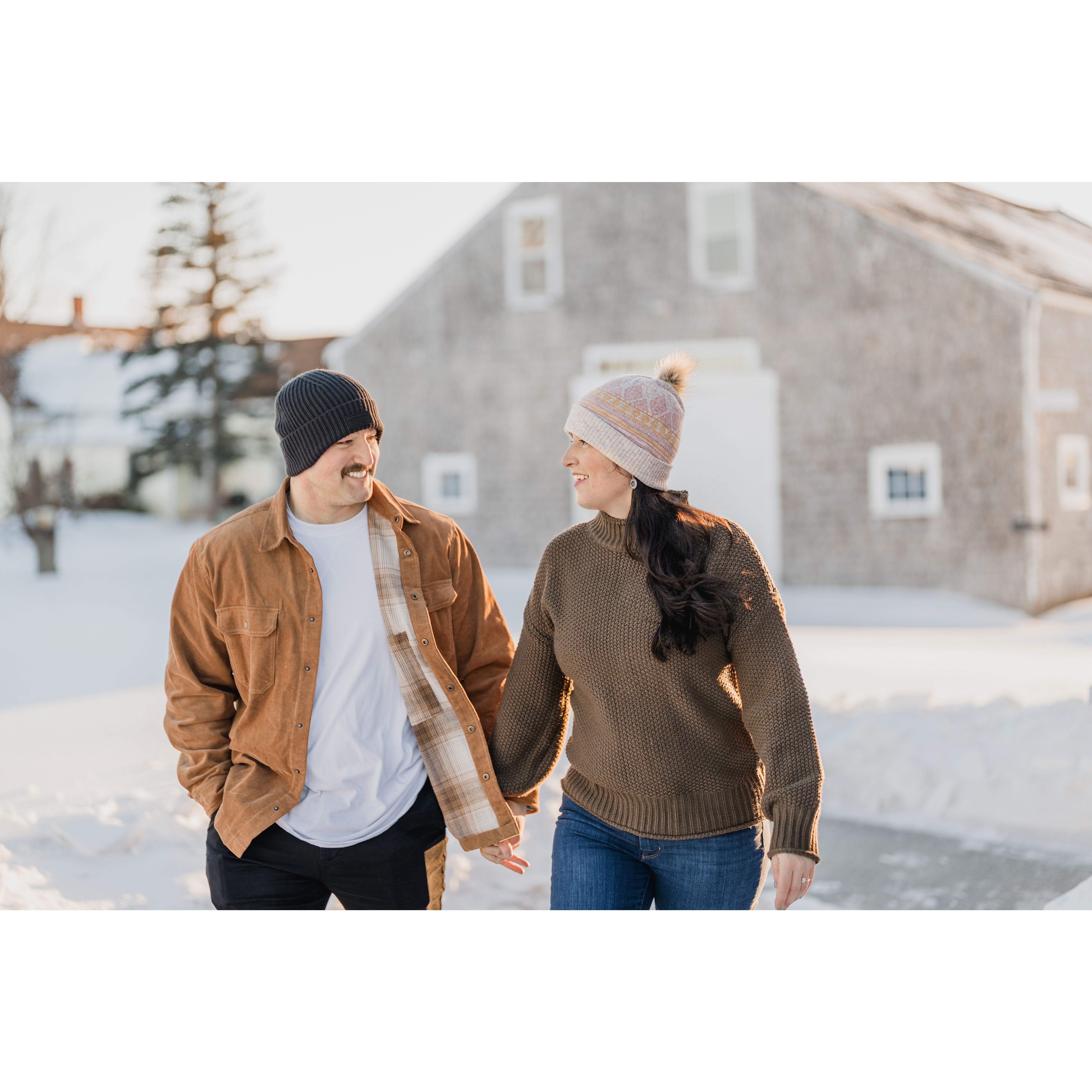 Some of our favorite pictures from our engagement shoot on Valentine's Day 2025.