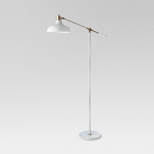 Crosby Schoolhouse Floor Lamp White (Includes LED Light Bulb)- Threshold™