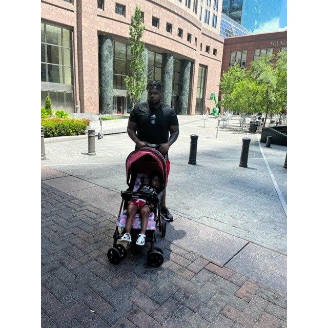 Pic of Jeff and Brielle in Uptown Charlotte
