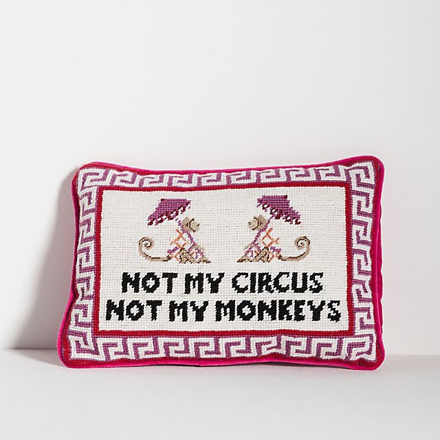 Furbish Studio Petite Needlepoint Pillow