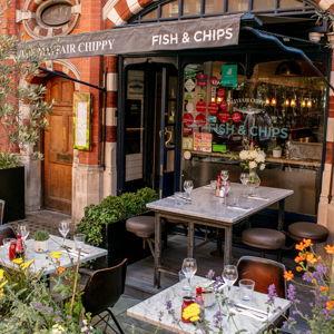 Dinner at the Mayfair Chippy in London