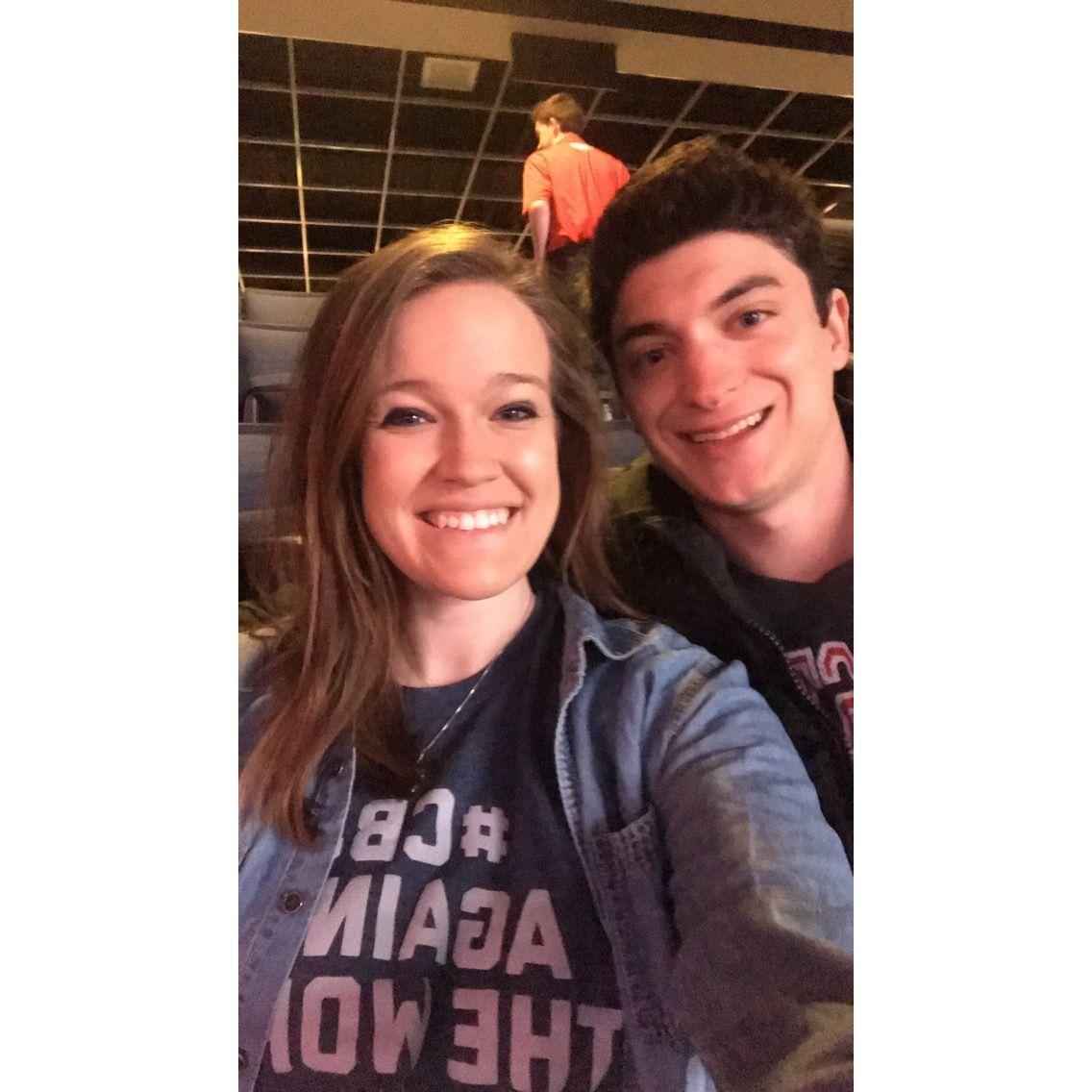 March 2019 | Hans and Gretchen enjoyed attending many Columbus Blue Jackets hockey games during college