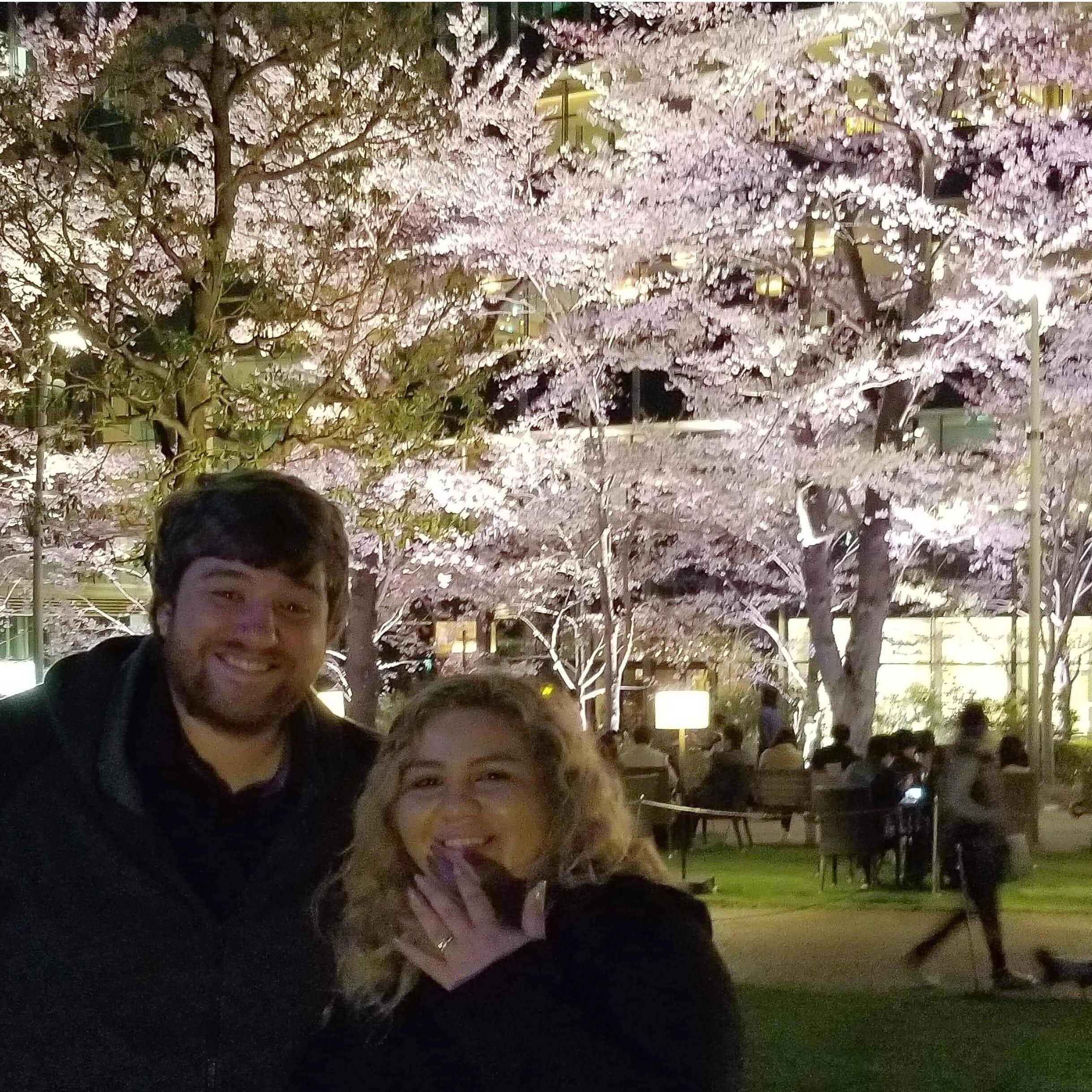 This photo shows the exact location of where I purposed to Allison! Japan Tokyo April 6th 2019.