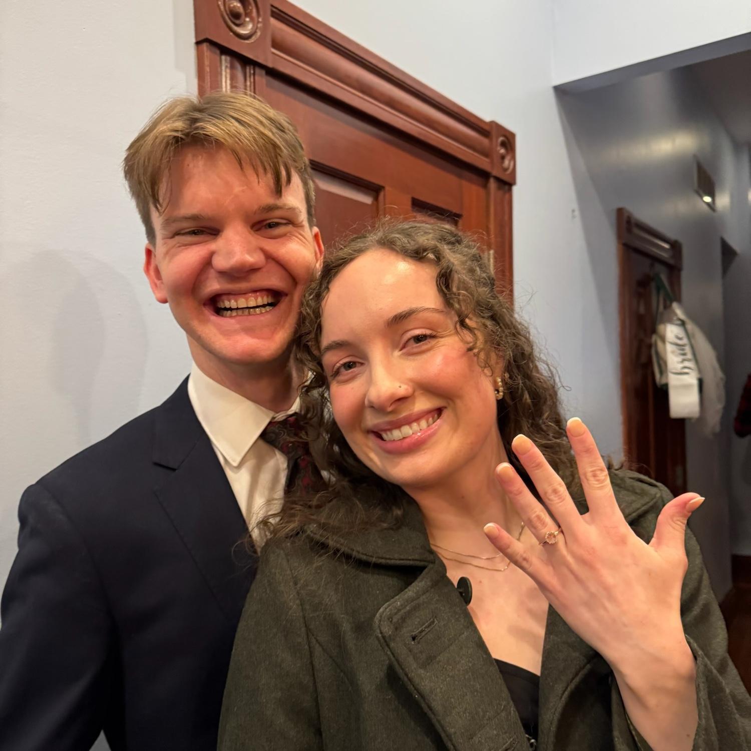 from our surprise engagement party!