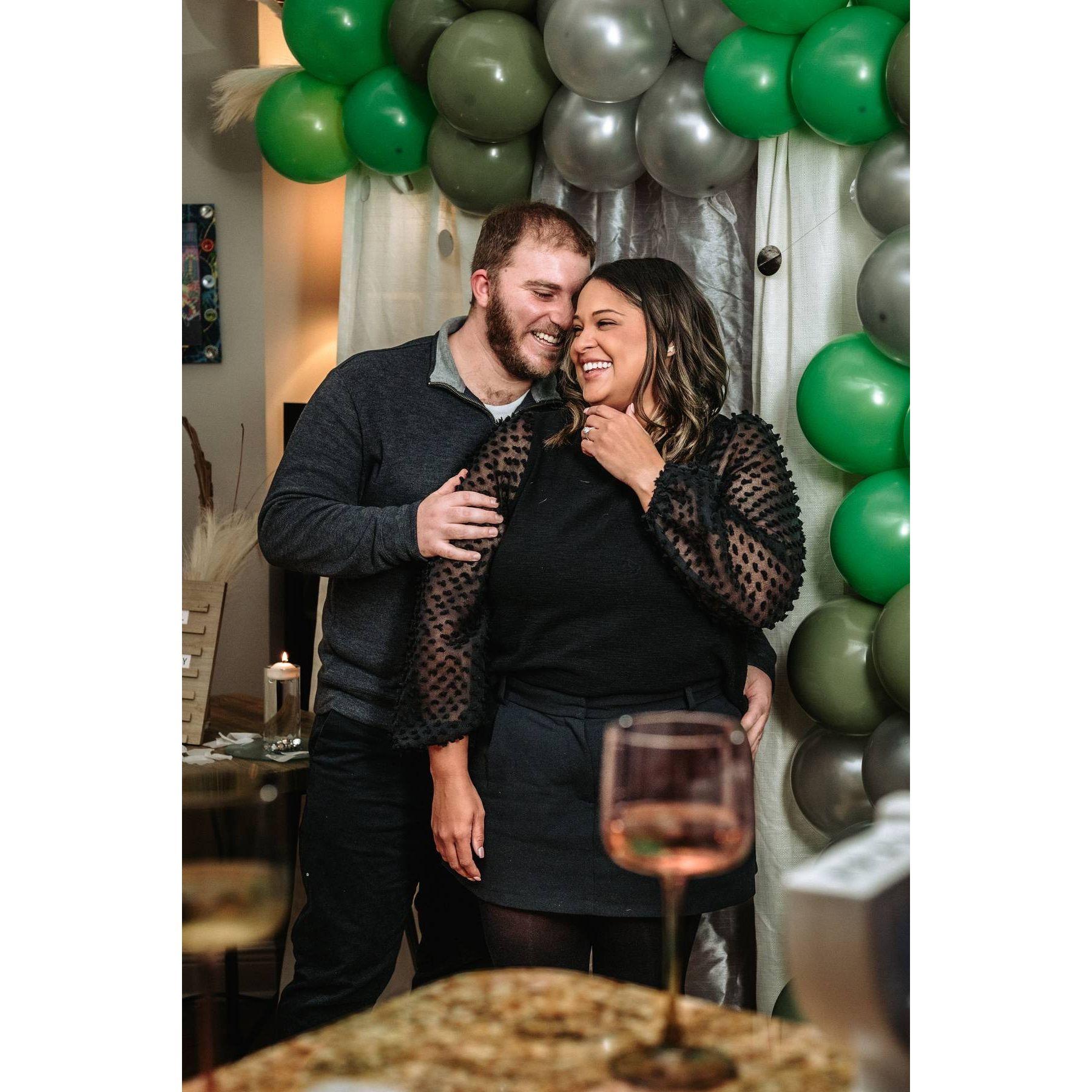 Reveling in the moments after the engagement!
