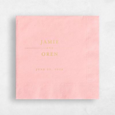 Blush, Pink Wedding Napkin - Lucca