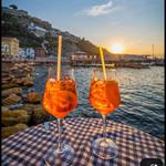 Drink à beira do mediterrâneo
