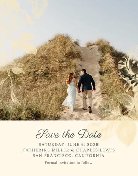 Heaven Portrait | Butter | Zola Save The Dates
