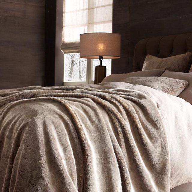 Luxe Faux Fur Oversized Bed Throw