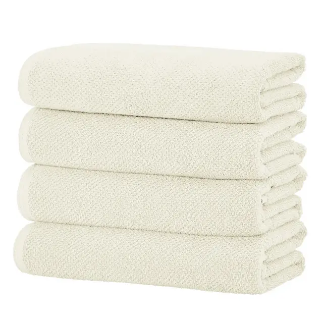 Cotton Quick Dry Textured Bath Towel - Great Bay Home .