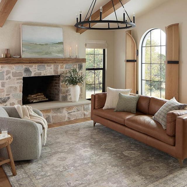 Loloi Magnolia Home by Joanna Gaines x Millie Stone/Natural 5'-3" x 7'-6" Area Rug