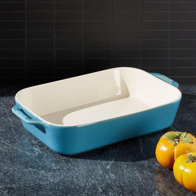 Staub ® Rustic Turquoise 13" X 9" Rectangular Baker