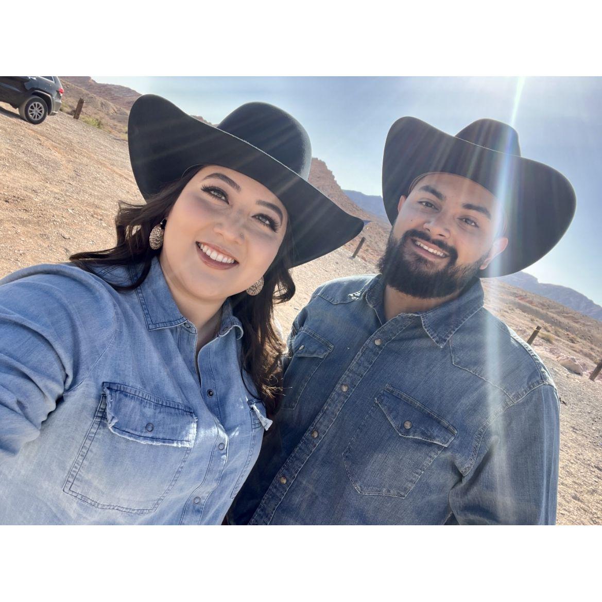 We went horse back riding for Jorges birthday