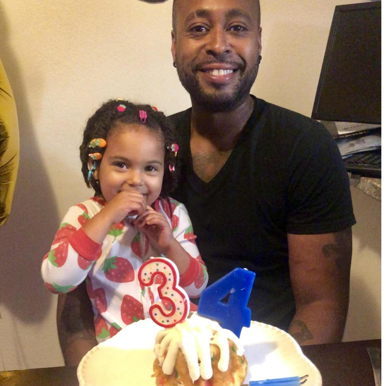 SJ wanted to use her 3 and 4 candles from her previous birthdays for his cake.