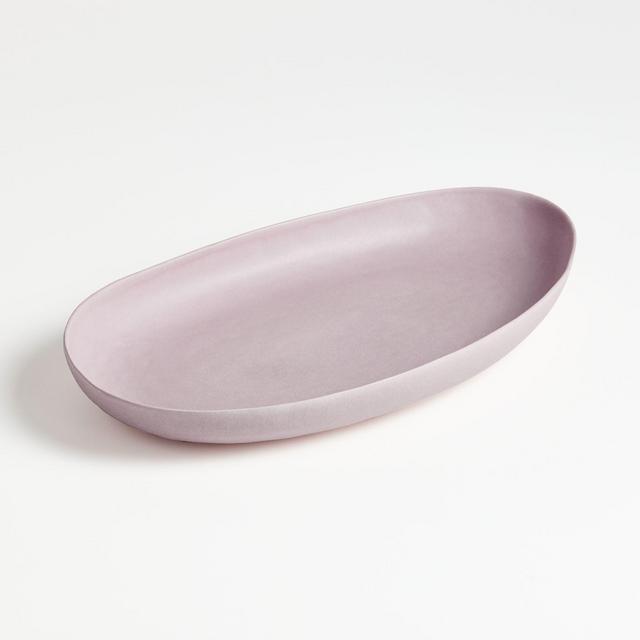 Pebble Lilac Large Oval Platter