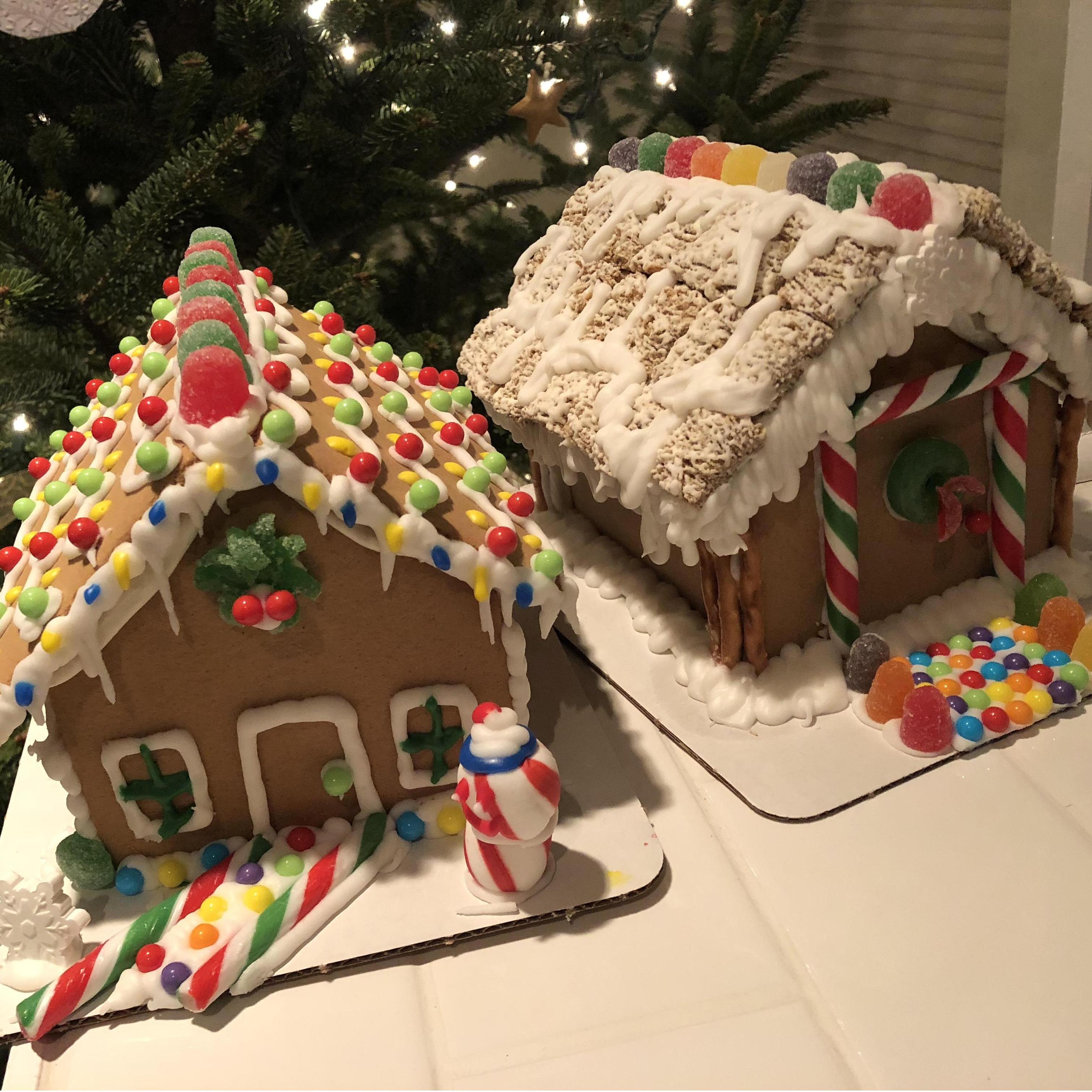 Our gingerbread houses