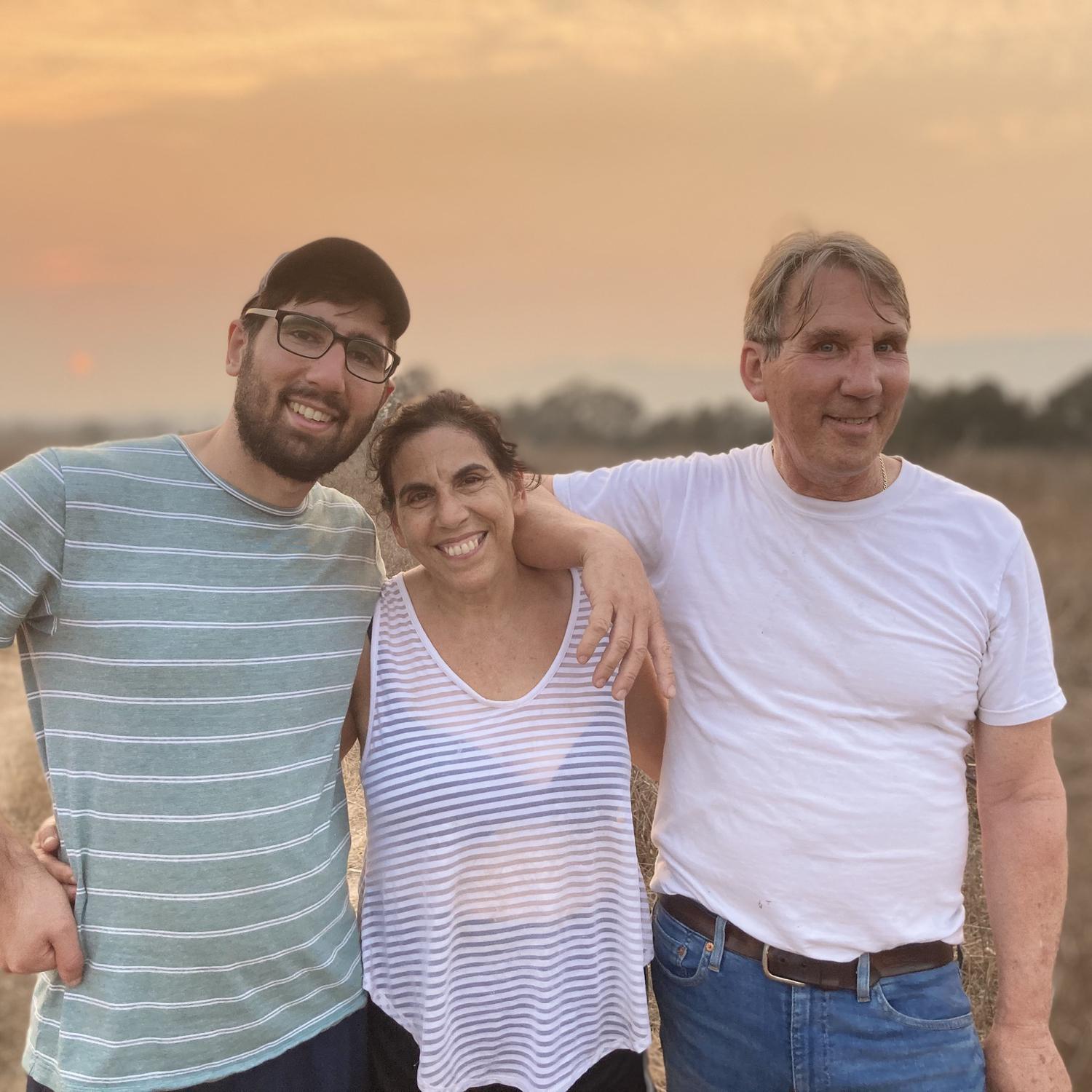 Eugene and his parents, Aviva and David