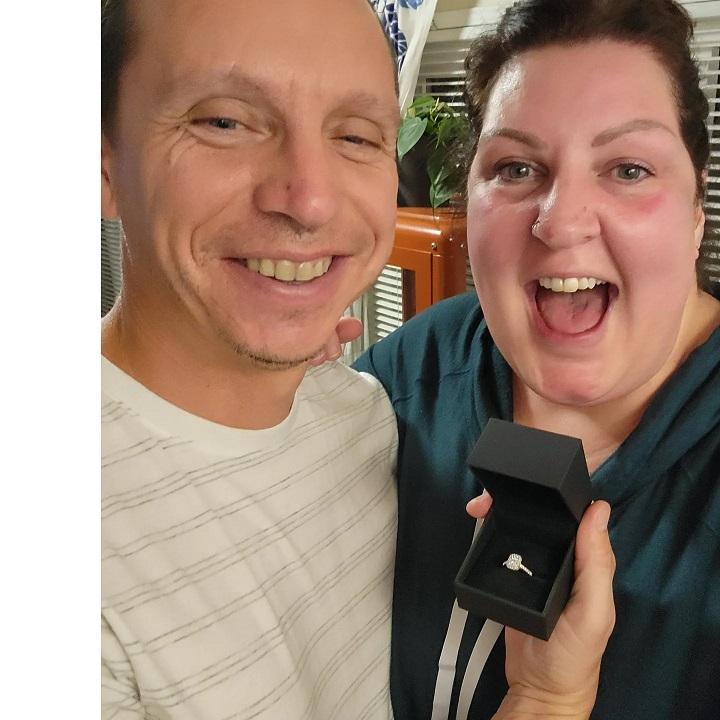 After I unknowingly messed up two proposal plans, Rich was finally able to pop the big question. Of course, I said yes, and then cried.