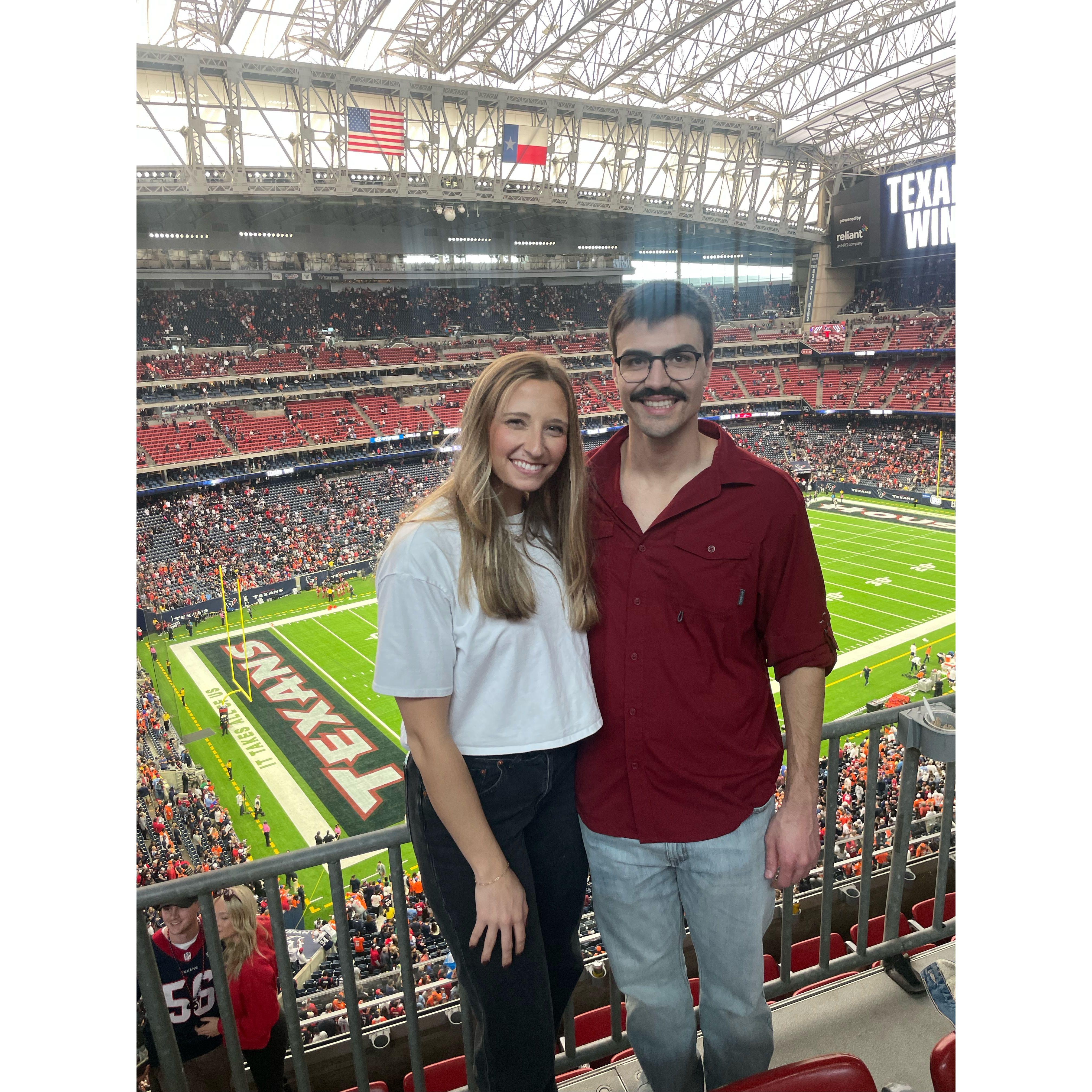 Becoming Texans fans!