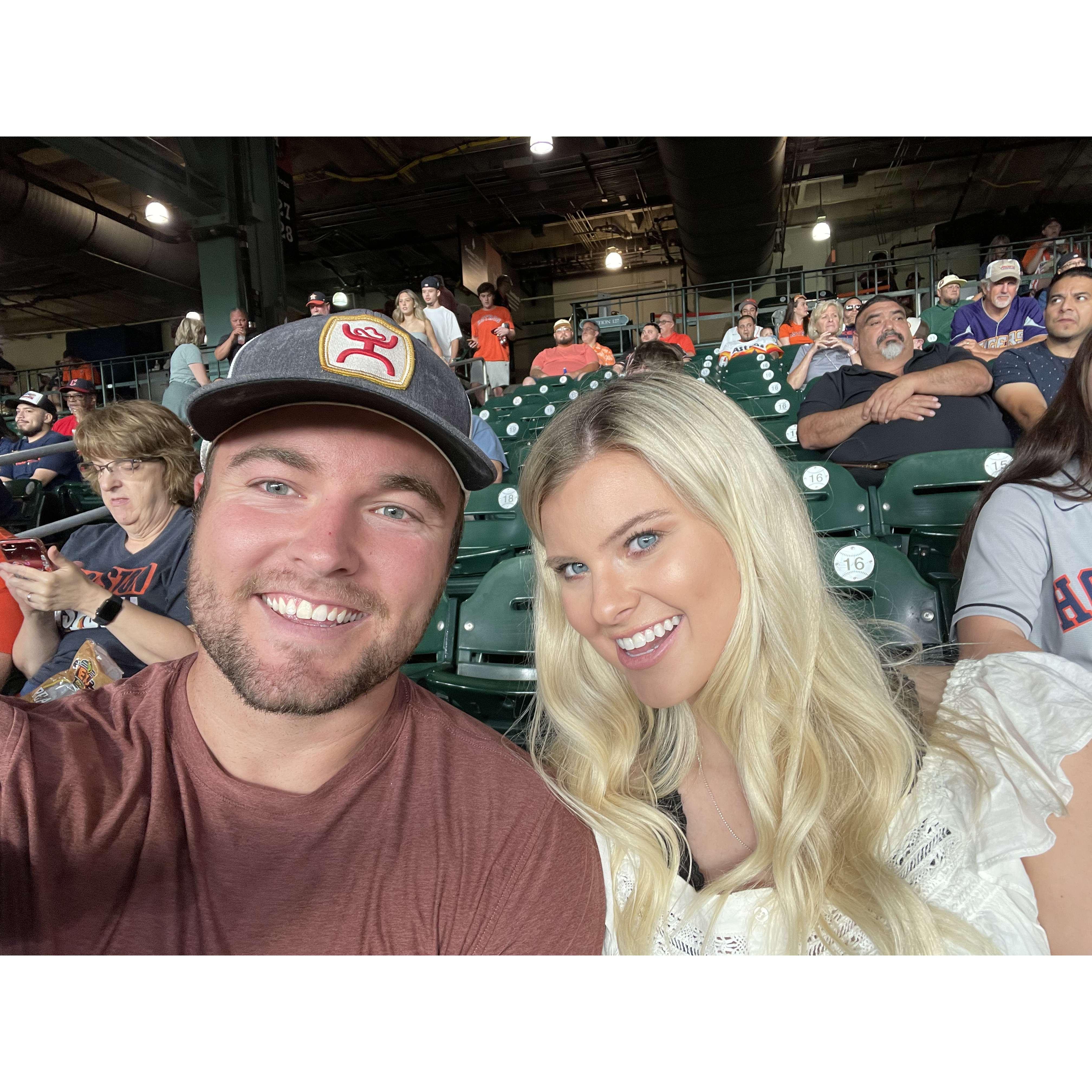 First Astros game in Houston, TX