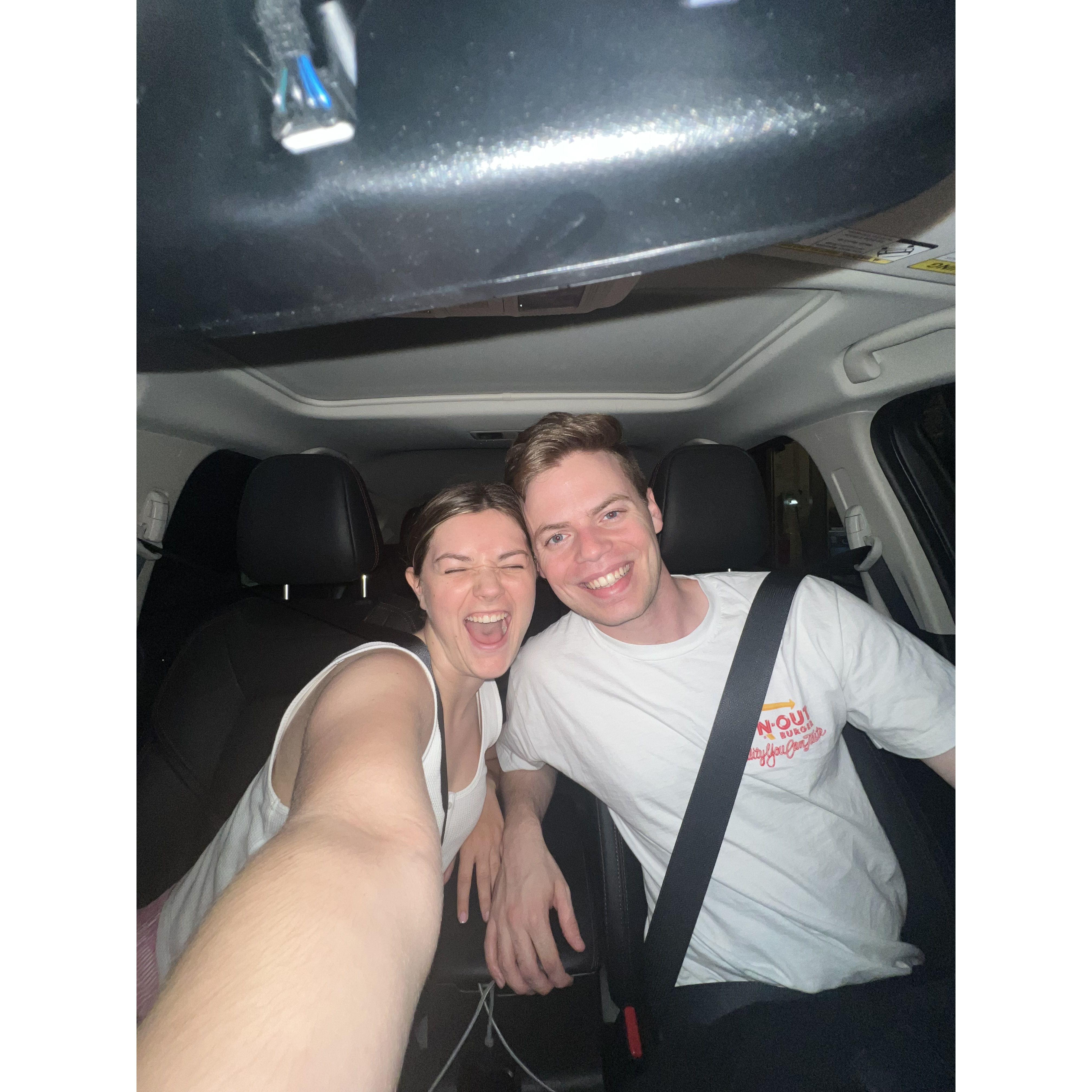 Participating in Merge at Watermark Church was a highlight for Erin and Price's relationship. This picture was taken the night they signed up and celebrated with McDonald's McFlurrys.