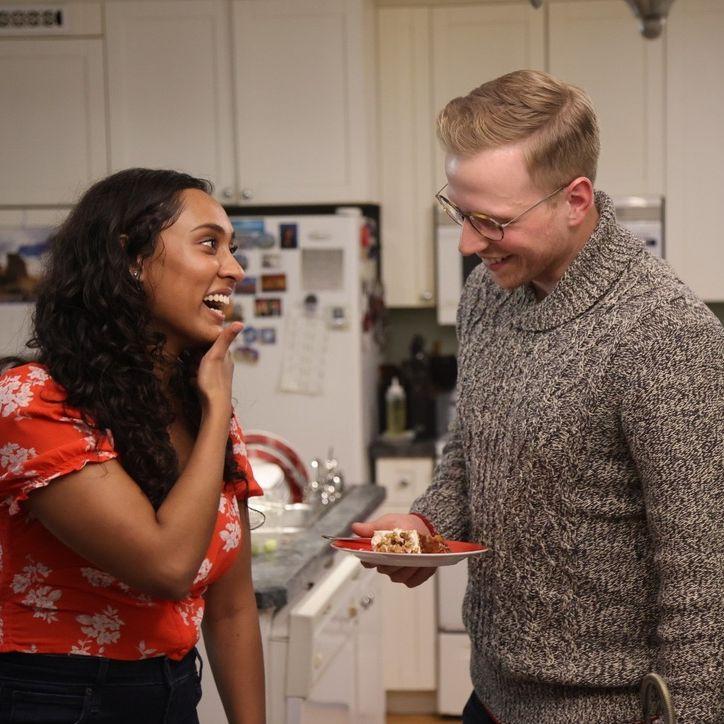 When Jacoby met Yenuki's parents on Yenuki's birthday!
