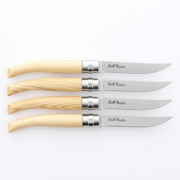 Premium Wood Steak Knife Set of 4 Knives