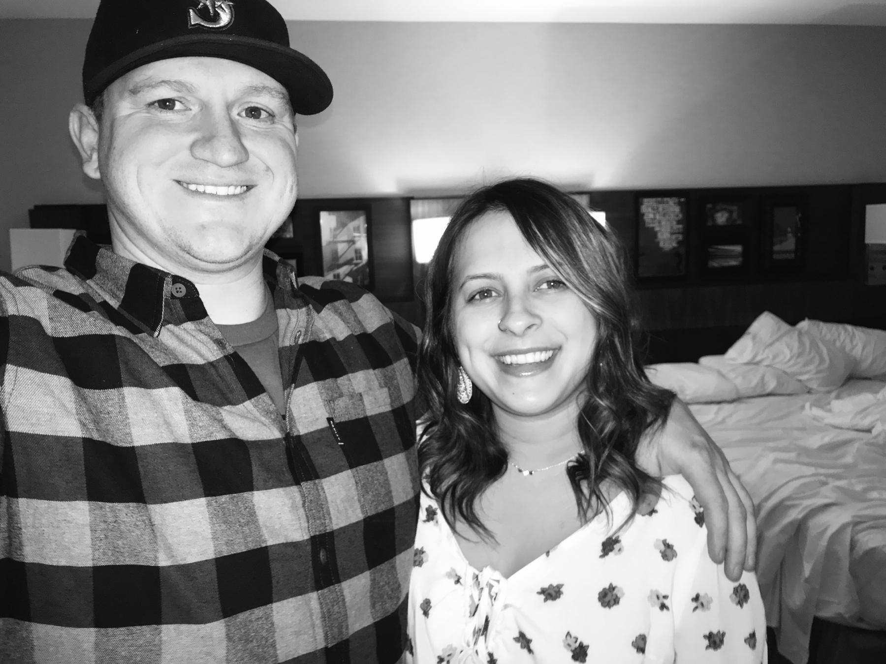 Our second year together 2️⃣💕 we celebrated once again in Minneapolis, we got a hotel room and ate at the cute little hotel bar.