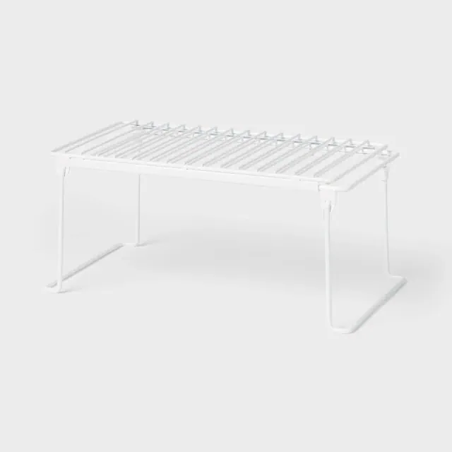 Expandable Collapsible Wire Cabinet Shelf White - Brightroom™
