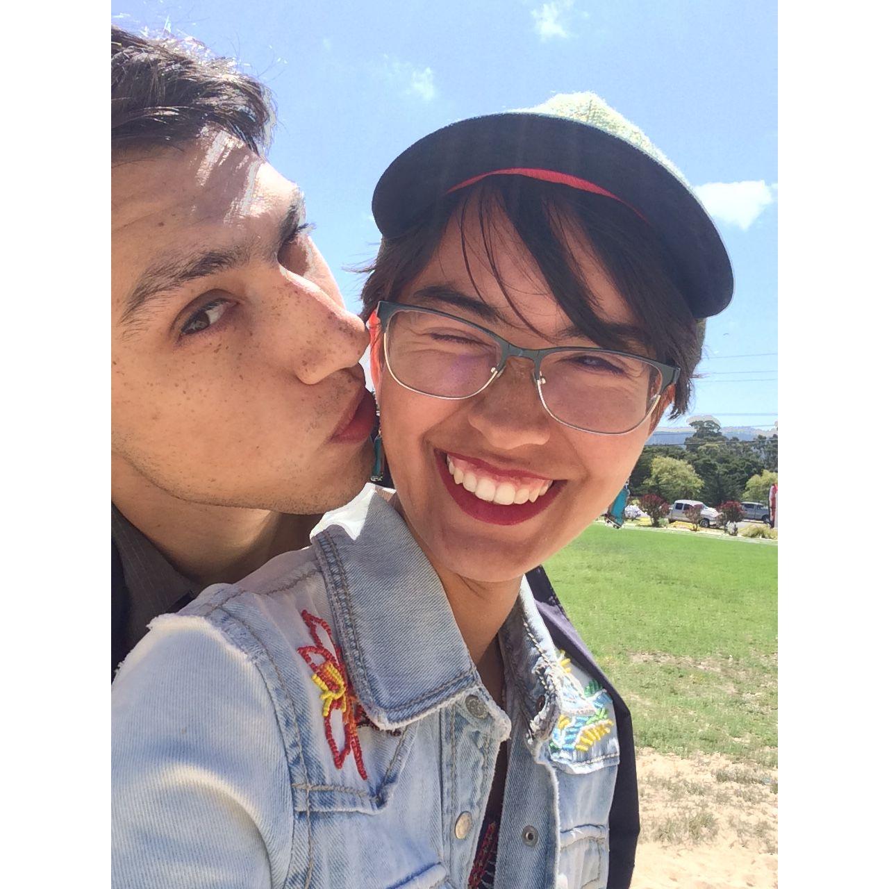 Walks around the local parks have been a staple in our date rotation.
