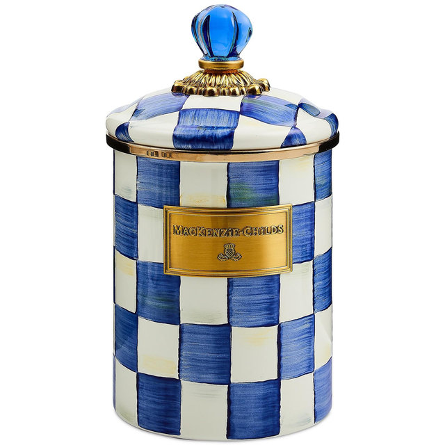 Mackenzie-Childs Royal Check Medium Canister