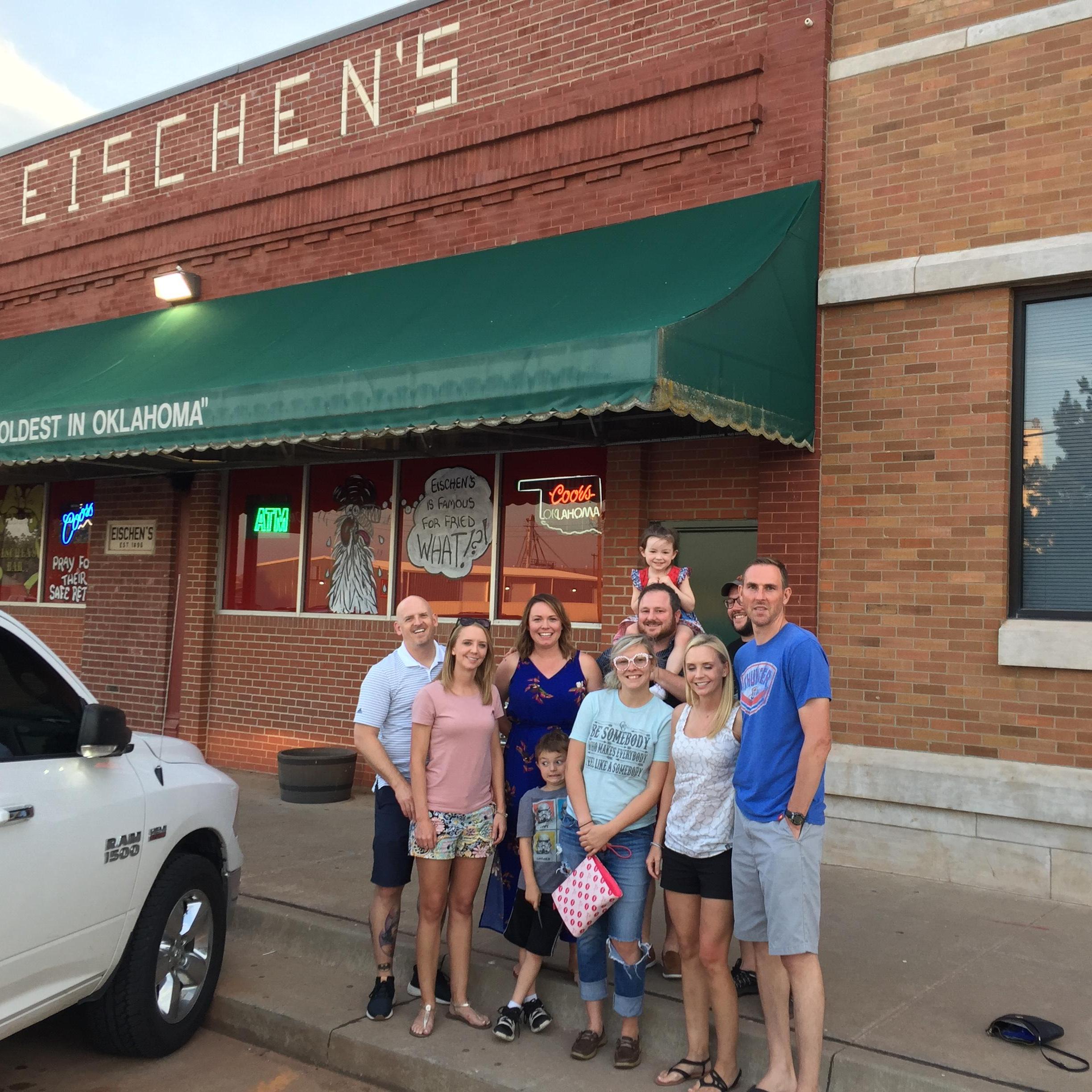 Fried chicken at Eischen's... we love food!