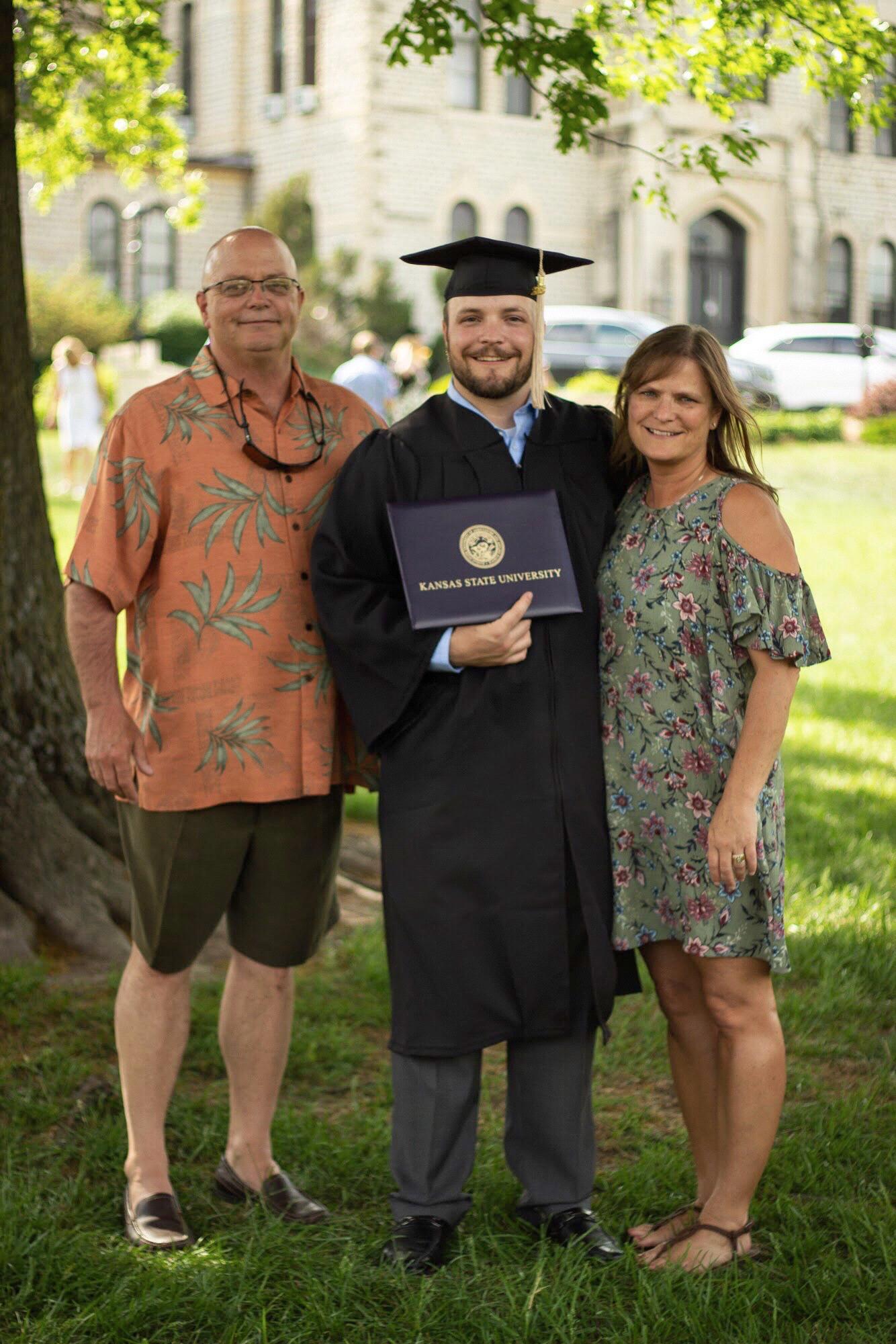 DJ’s college graduation from Kansas State University in May 2018.