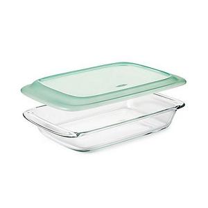 OXO Good Grips® 3 qt. Oblong Glass Baking Dish with Lid