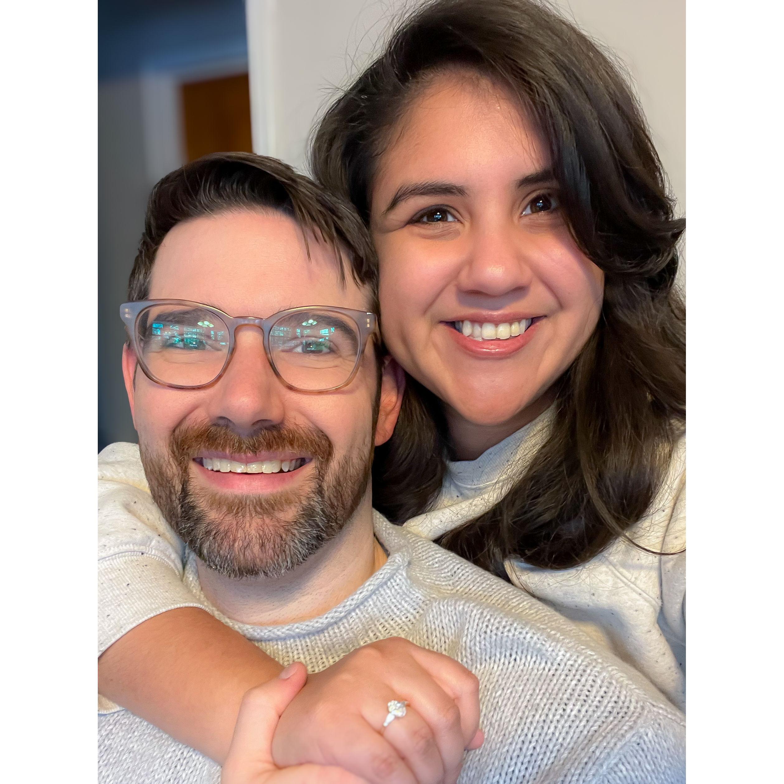 It's a "YES!" in every language. Christmas 2024: The start of always and forever for Mel and Greg!