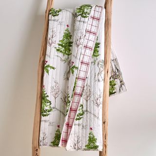 Sleigh Bells Reversible Quilted Throw