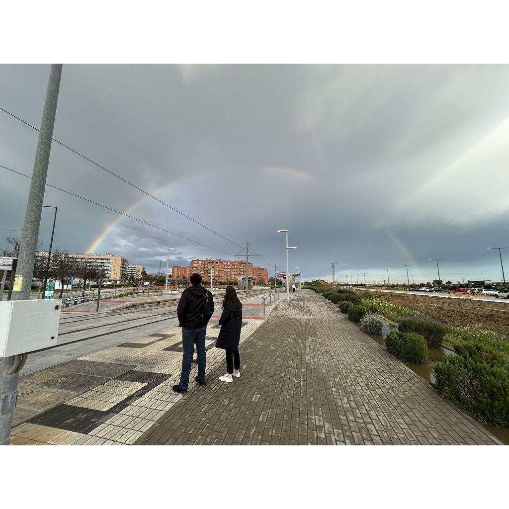 Engagement day rainbow